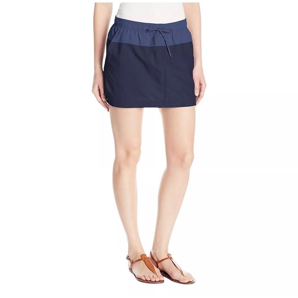 Columbia Sandy River Skort Blue Omni-Shade UPF 30 Hiking Skirt XL Gorpcore New